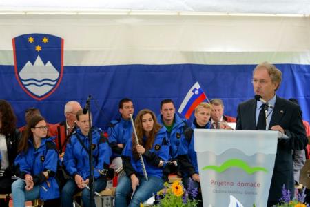 Župan Dušan Strnad, predsednik VSO Aleš Hojs in poslanec Državnega zbora RS Zvonko Černač